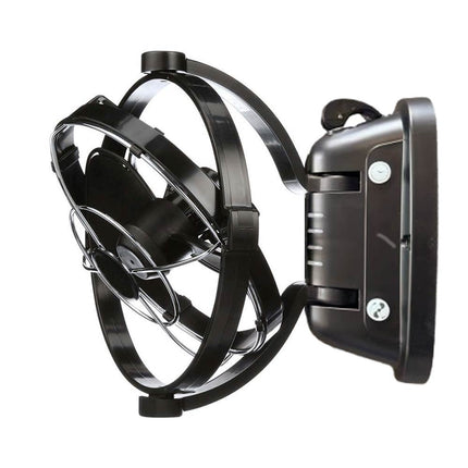 12V/24V DC Ceiling Fan with Remote - Ultra-Quiet 360° Airflow, Bladeless Safe Design for RV, Caravan, Boat, Camper