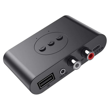 NFC Bluetooth 5.2 Wireless Receiver 3.5mm AUX to 2 RCA Stereo Audio Adapter