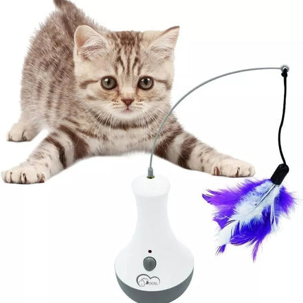 Interactive Cat Feather Toy β Automatic Kitten Teaser for Indoor Play