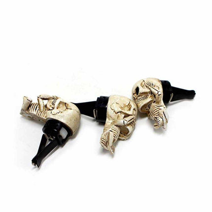 Gothic Skull Vent Clip Freshener – Refillable Resin Diffuser with Scent Pods for Auto