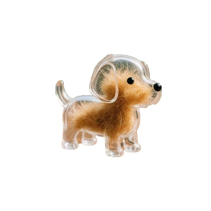 3Pcs Dog Fur Storage Keychain Hanging Puppy Hair Pendant DIY Keyring