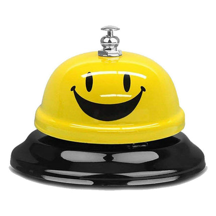 Steel Smiley Face Call Bell for Reception Desk, Restaurant & Hotel Service