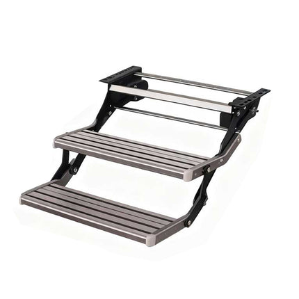 12V Electric Retractable Step for Caravan & RV - Aluminum Drop-Down Entry Step