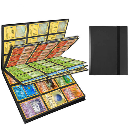 9-Pocket Trading Card Binder Zip Cover with Strap
