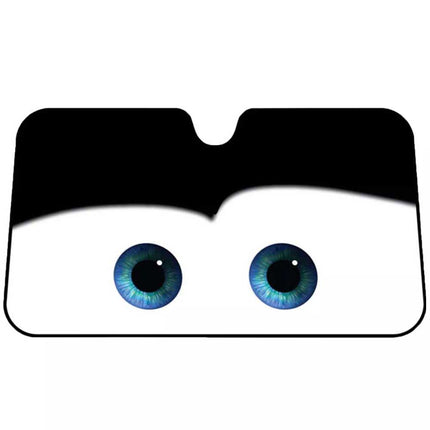 Cartoon Eye Sun Shade for SUV Front Windshield Auto Visor Cover
