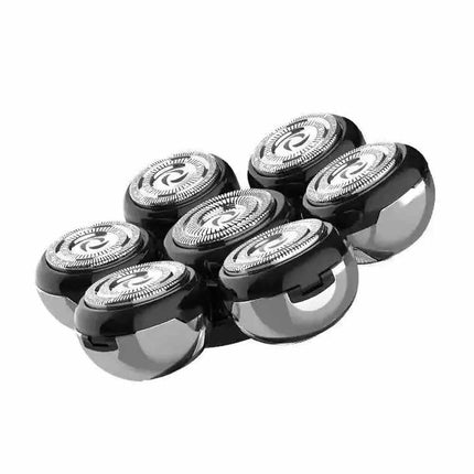 7-Blade Replacement Shaving Heads for Men Electric Razor 7D Floating Washable
