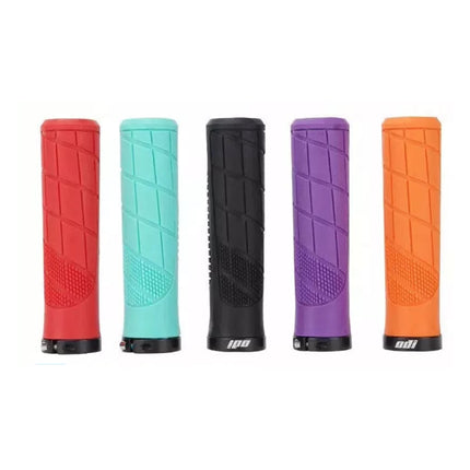 Rubber Anti-Slip Shockproof MTB Bike Grips for 22.2mm Lock-On Handles