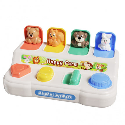 Montessori Pop-Up Animals Toy Interactive Sensory Toy for Toddlers