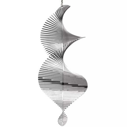 Helix 3D Metal Wind Spinner Hanging Ornament for Outdoor Yard & Garden