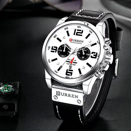 Men's Military Sport Silicone Watch with Calendar for Boys