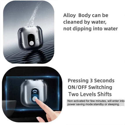 Portable Cordless Rotary Shaver Wet & Dry High Speed for Travel & Beard
