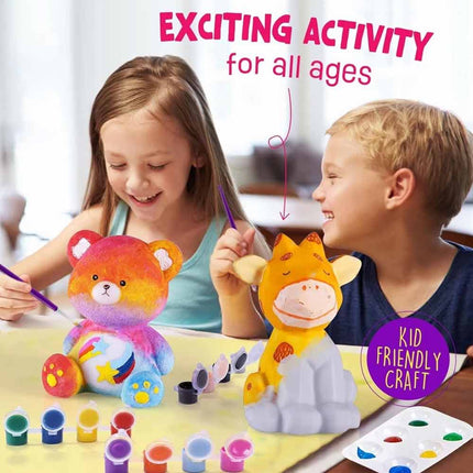 Paint Your Own Bear Lamp Arts & Crafts Painting Kit for Kids DIY