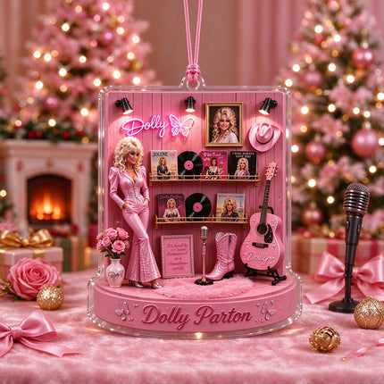 2026 Music Tribute 2D Acrylic Christmas Tree Hanging Memorial Ornament