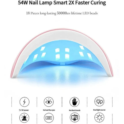 88W LED UV Nail Lamp Dryer Curing Light for Gel Acrylic Professional Spa Tool