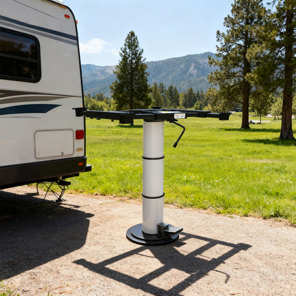 Adjustable Height Table Pedestal with 360° Swivel – for Boat, RV & Caravan