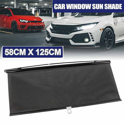 Universal Fit Retractable Car Sunshade - Windshield Heat Blocker & Sun Visor