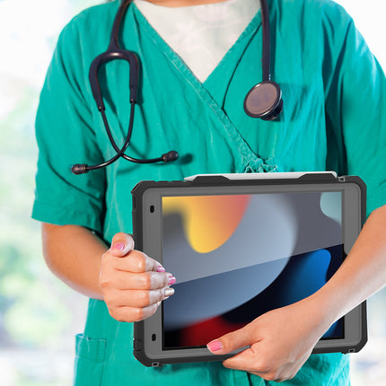 Rugged Waterproof Shockproof Case for iPad 7/8/9 10.2 Inch