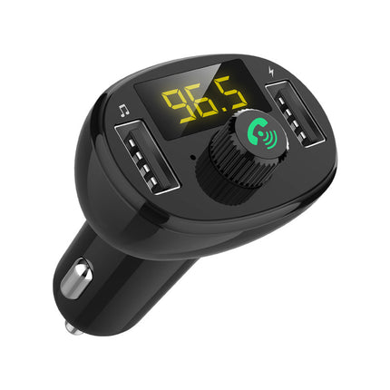 Bluetooth 5.0 FM Transmitter for Car | Wireless Radio Adapter & Dual USB Charger