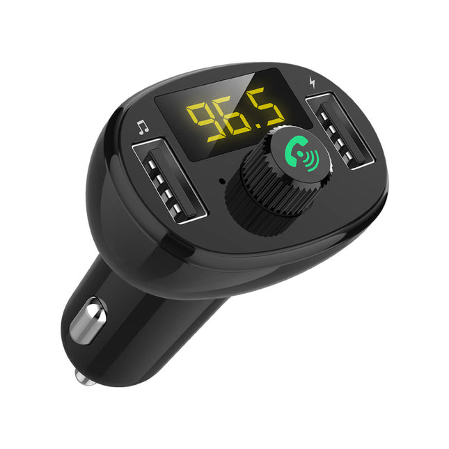 Bluetooth 5.0 FM Transmitter for Car | Wireless Radio Adapter & Dual USB Charger