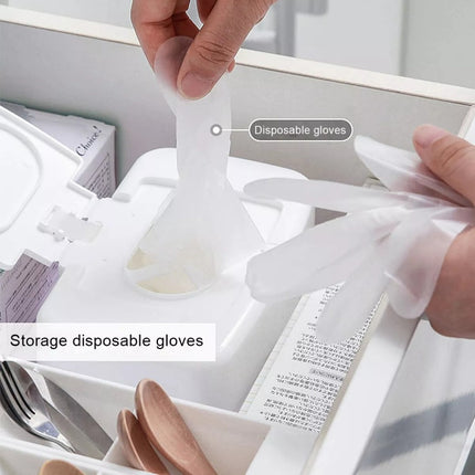 Portable Wet Tissue Box Holder for Home, Wipe & Napkin Storage Dispenser