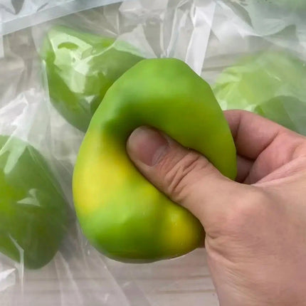 2Pcs Color Changing Mango Squishy Stress Ball Fidget Toy ASMR Sensory Gift