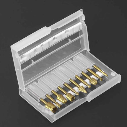 10Pcs HSS Wood Carving Rotary Drill Router Bit Set for Dremel Tools