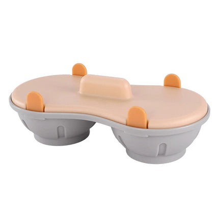 Microwave Double Cup Egg Poacher Steamer Cooker for Perfect Poached Eggs
