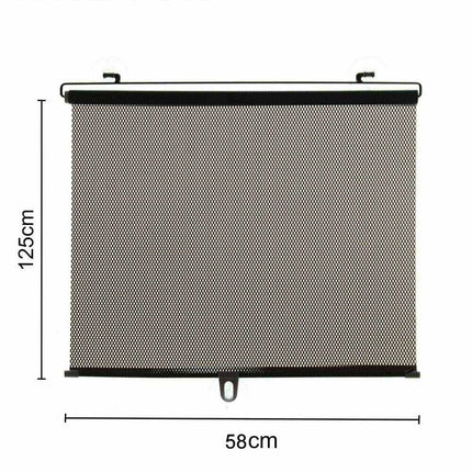 Universal Fit Retractable Car Sunshade - Windshield Heat Blocker & Sun Visor