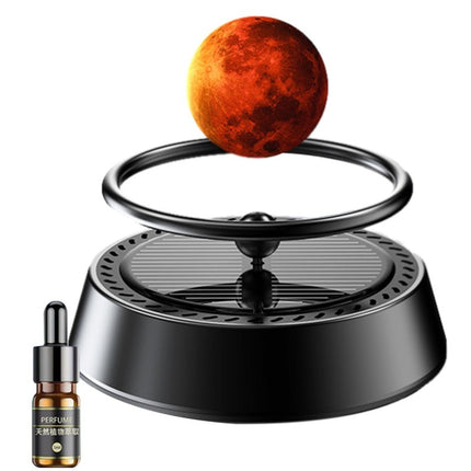 Solar Powered Car Air Freshener - Automatic Spinning Aromatherapy Decor, No Batteries Needed