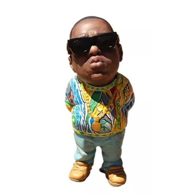 10cm Resin Tupac Figure Hip Hop Rapper Cool Desktop Statue Collectible