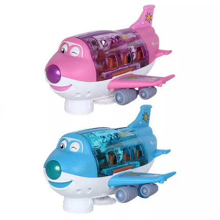 360° Rotating Electric Toy Plane with Sound & Light, Xmas Gift for Boys
