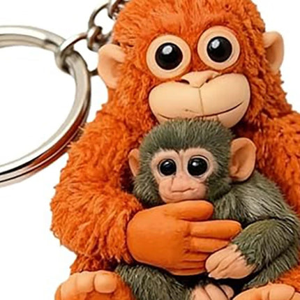 Protect Punch The Monkey Keychain 3D Printed Hanging Plush Holder