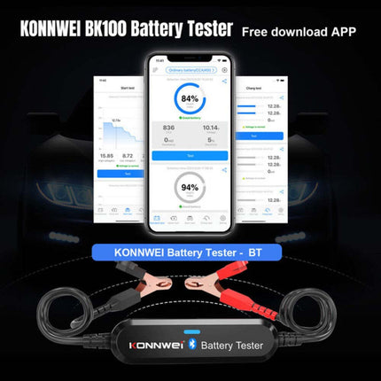 Car Battery Tester 12V - BK100 Digital Load Analyzer with Bluetooth for Smartphone
