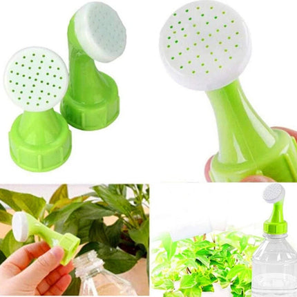 2X Bottle Top Sprinkler DIY Plastic Watering Can for Plant Seedling Irrigation