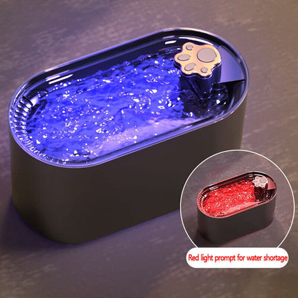 Smart LED Water Fountain Automatic Pet Drinking Dispenser 3L