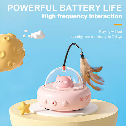 Automatic Smart Interactive LED Laser Teasing Cat Toy for Indoor Pets