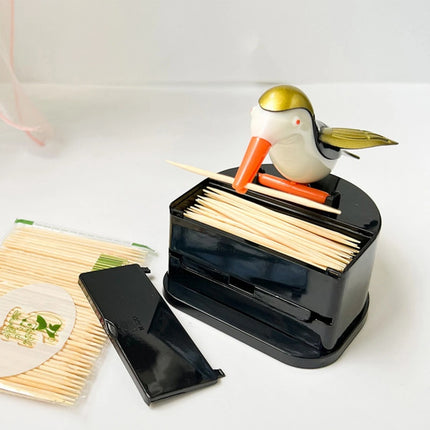 Automatic Cute Bird Toothpick Holder Dispenser for Home