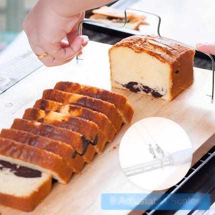 Adjustable 304 Stainless Steel Slicer for Bread, Toast & Cake