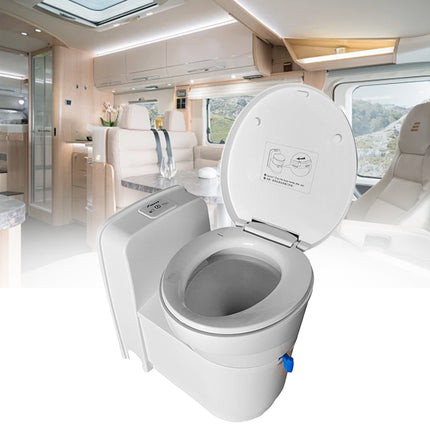 3J-W5000 RV Toilet: Compact 17.2L Tank with Rotating Bowl for Space Saving & Easy Cleaning