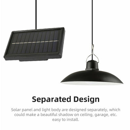 Solar Pendant Light Outdoor Hanging with Remote for Garden Yard Tent