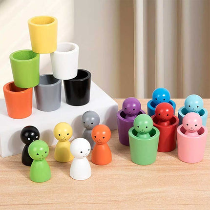 Color Sorting Cups Matching Game Creative Early Educational Party Toy
