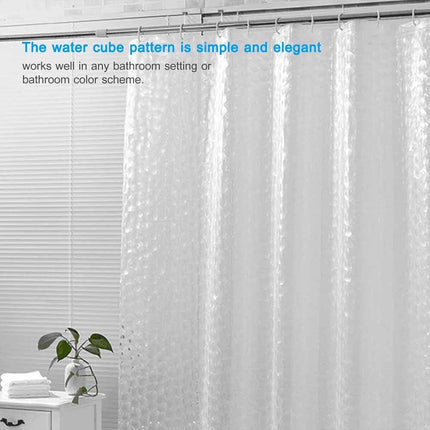 EVA Waterproof Mildew-Resistant Shower Curtain 180x200cm Bath Curtain