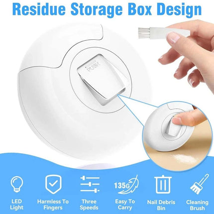 Rechargeable Electric Nail Clipper & File Safe Automatic Trimmer Cutter