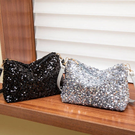 Sequin Evening Bag Clutch & Shoulder Purse for Women