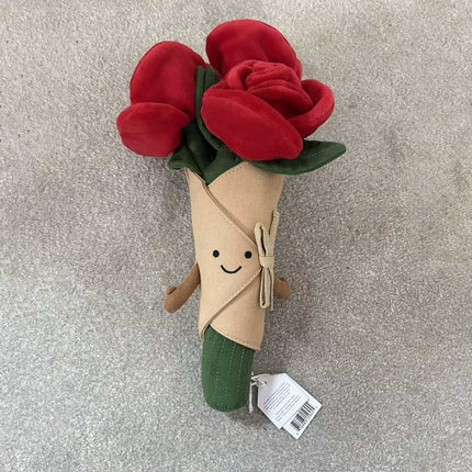 Amuseable Rose Bouquet Soft Doll, 30cm Cuddle Toy