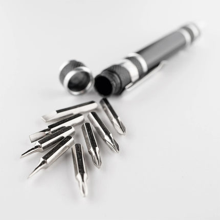 8-in-1 Magnetic Pen Screwdriver Set for Watch Glasses & Electronics Repair