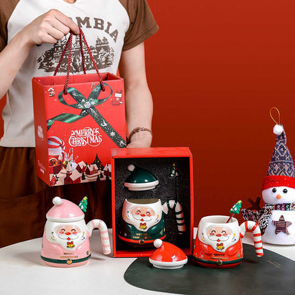 400ml Christmas Ceramic Santa Coffee Mug with Gift Box Xmas Present