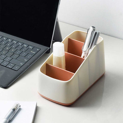 3 Grid Desktop TV Remote Control Holder Storage Box - Table Organizer Tidy Case for Living Room