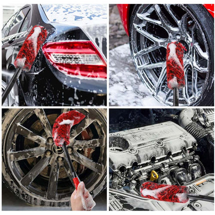 3-Piece Car Wheel Rim Cleaning Brush Set | Heavy-Duty Tire & Alloy Rim Scrubber for Deep Cleaning