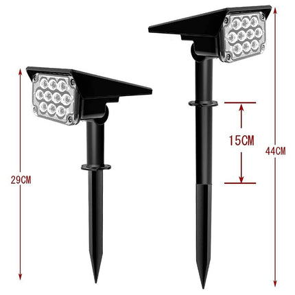 RGB 10 LEDs Solar Garden Lights Outdoor Landscape Yard Lawn Spotlight
